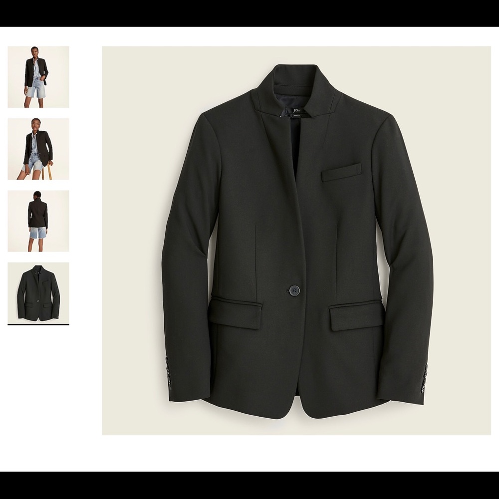 J. crew NWOT Regent Black Blazer Size 14